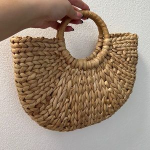 Beach Rattan Straw Bag